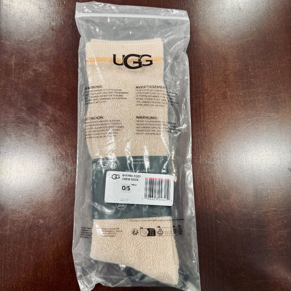 NEW UGG Men's Kyro Cozy Crew Socks